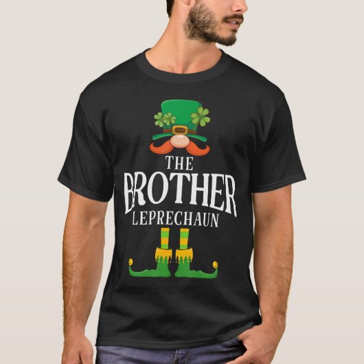 Der Bruder Leprechaun St Patricks Day Matching T-Shirt (Vorderseite)