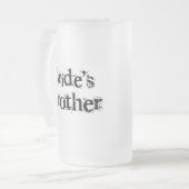 Der Bruder-Schwarz-Text der Braut Mattglas Bierglas (Vorderseite Links)