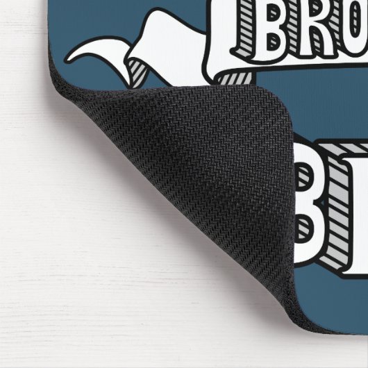 Der Bruder-Typografie-Text Mousepad der Welt (Ecke)