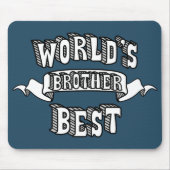 Der Bruder-Typografie-Text Mousepad der Welt (Vorne)
