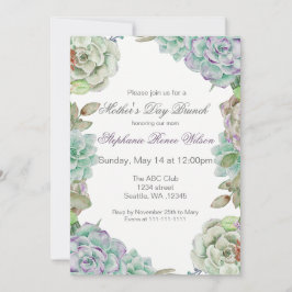 Der Brunch der Mutter lädt zu einer erfrischenden Einladung