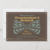 Der Brunch-Einladung der Trauzeugen des Jägers Einladung (Vorderseite)