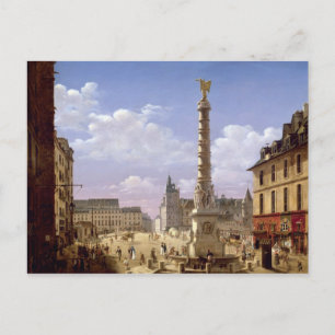 Der Brunnen am Place du Chatelet Postkarte