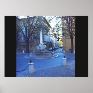 Der Brunnen der drei Delphine Poster