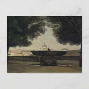 Der Brunnen der französischen Akademie in Rom Postkarte