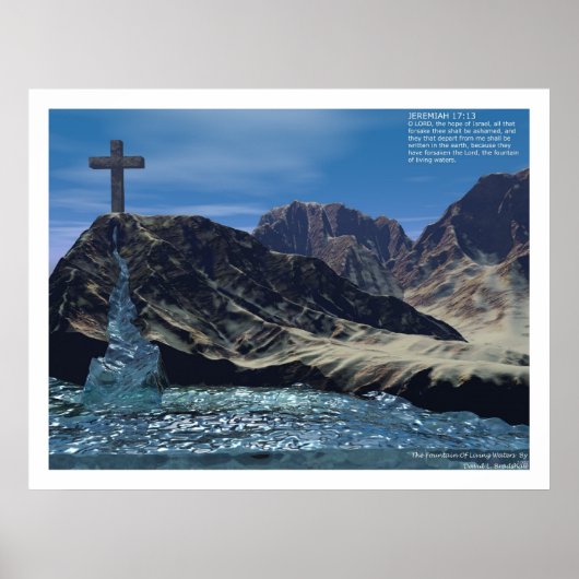 Der Brunnen der lebenden Gewässer Poster (Vorne)