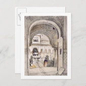 Der Brunnen der Löwen aus der Halle der Ab Postkarte (Vorne/Hinten)