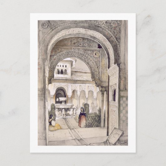 Der Brunnen der Löwen aus der Halle der Ab Postkarte (Vorderseite)