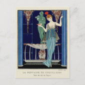 Der Brunnen der Muschel von George Barbier Postkarte (Vorderseite)