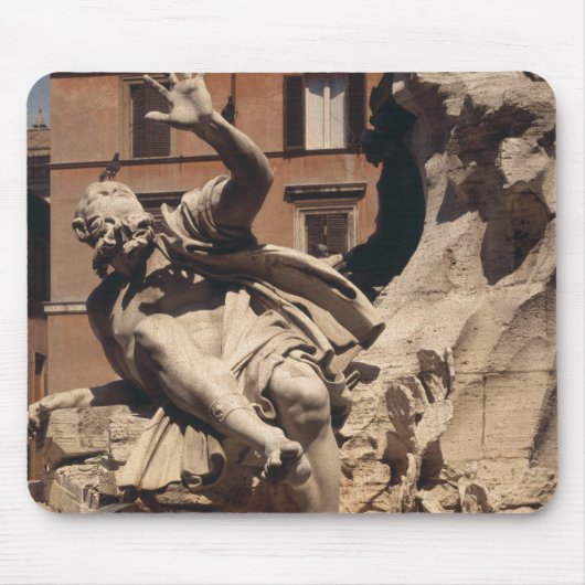 Der Brunnen der vier Flüsse Mousepad (Vorne)