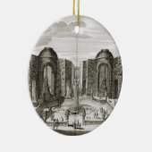 Der Brunnen im Labyrinth am fürstlichen Vergnügen Keramik Ornament (Rechts)