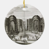 Der Brunnen im Labyrinth am fürstlichen Vergnügen Keramik Ornament (Hinten)