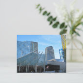 Der Brunnen und die Architektur von Aria in Las Ve Postkarte (Stehend Vorderseite)