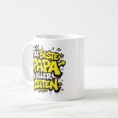 der bste papa aller zeiten graffiti 5 kaffeetasse (Vorderseite Links)