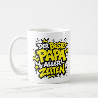der bste papa aller zeiten graffiti 5 kaffeetasse
