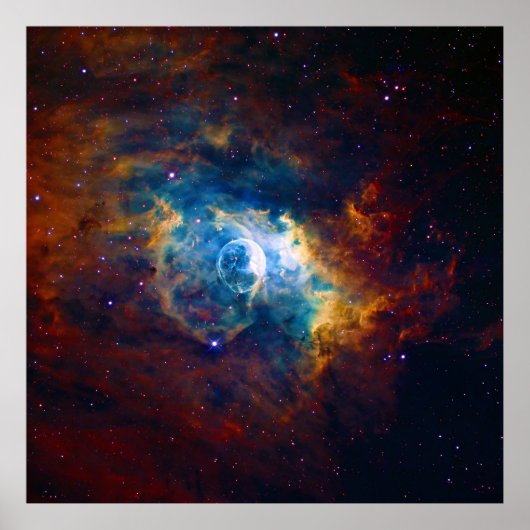 Der Bubble-Nebel NGC 7635 Sharpless 162 Poster (Vorne)