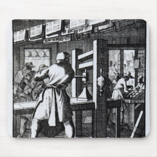 Der Buch-Drucker Mousepad (Vorne)