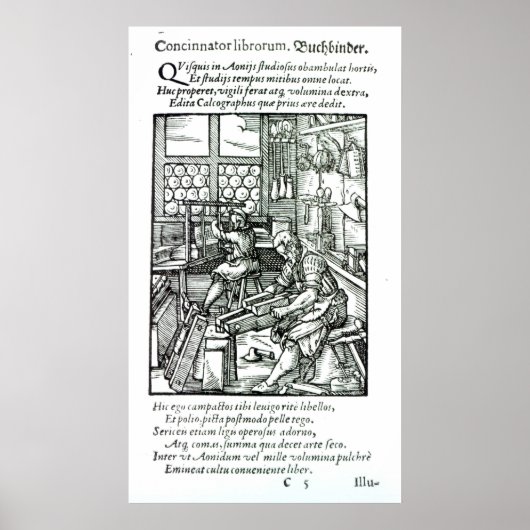 Der Buchbinder, herausgegeben von Hartman Schopper Poster (Vorne)