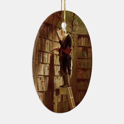 Der Bücherwurm Keramik Ornament (Rechts)