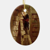 Der Bücherwurm Keramik Ornament (Hinten)
