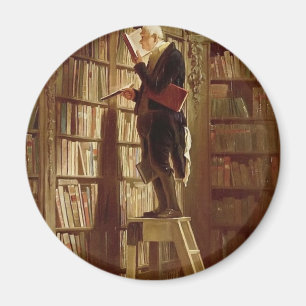 Der Bücherwurm Magnet