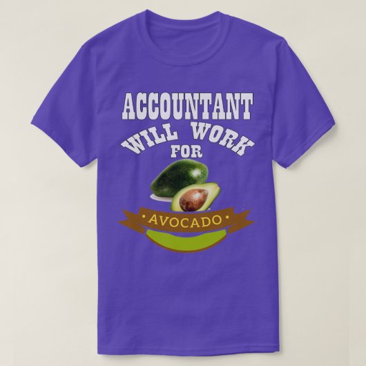 Der Buchhalter arbeitet für Avocado Classic TShirt (Design vorne)