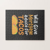 Der Buchhalter gibt Ratschläge für Hypotheken für Puzzle (Horizontal)