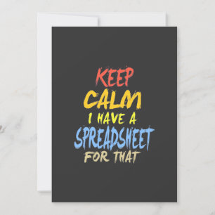 Der Buchhalter hat dafür eine Tabelle Einladung