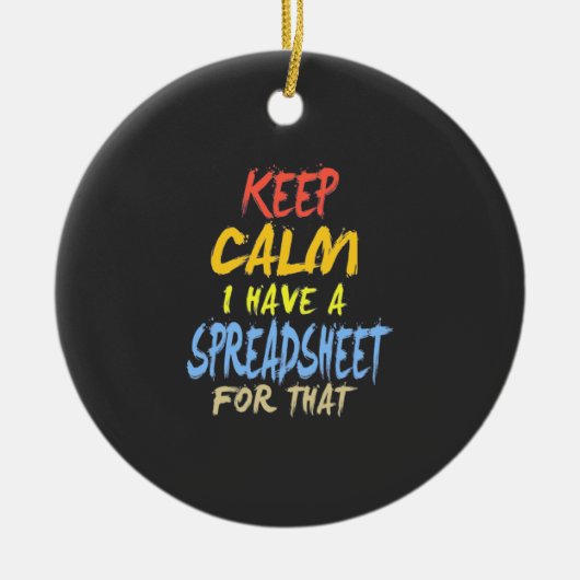 Der Buchhalter hat dafür eine Tabelle Keramik Ornament (Vorne)