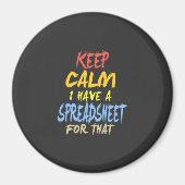 Der Buchhalter hat dafür eine Tabelle Magnet (Vorne)