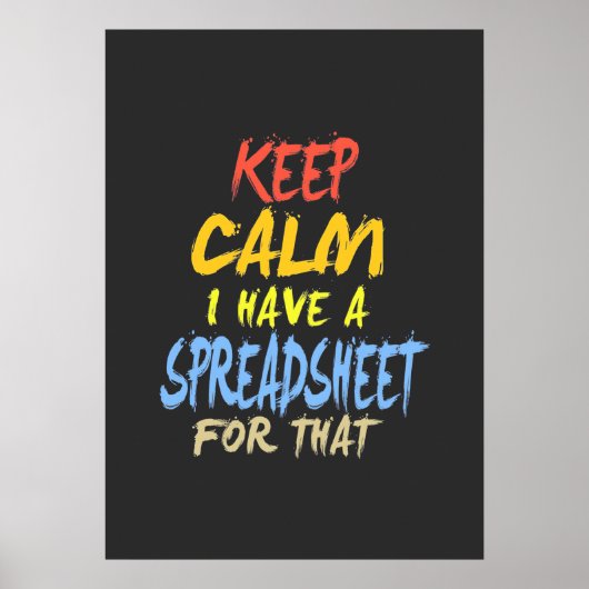 Der Buchhalter hat dafür eine Tabelle Poster (Vorne)