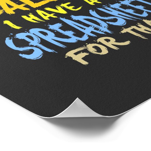 Der Buchhalter hat dafür eine Tabelle Poster (Ecke)