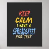 Der Buchhalter hat dafür eine Tabelle Poster (Vorne)