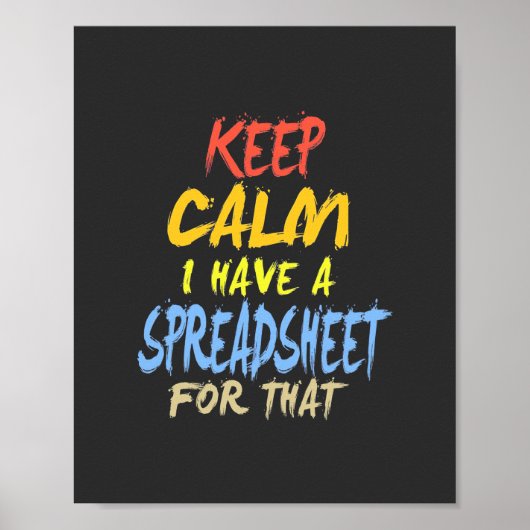 Der Buchhalter hat dafür eine Tabelle Poster (Vorne)