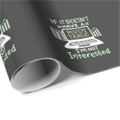 Der Buchhalter hat eine Pivot-Tabelle Geschenkpapier (Rolleneckpunkt)