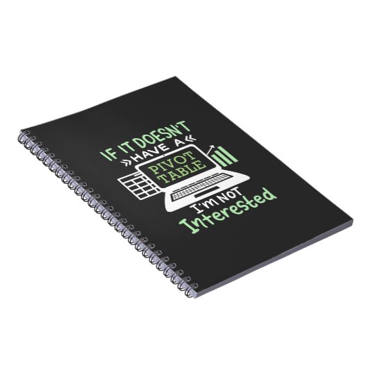 Der Buchhalter hat eine Pivot-Tabelle Notizblock (Rechte Seite)