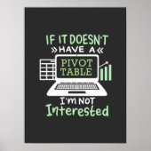 Der Buchhalter hat eine Pivot-Tabelle Poster (Vorne)