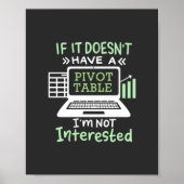 Der Buchhalter hat eine Pivot-Tabelle Poster (Vorne)