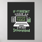 Der Buchhalter hat eine Pivot-Tabelle Poster (Vorne)