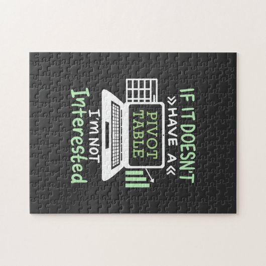 Der Buchhalter hat eine Pivot-Tabelle Puzzle (Horizontal)