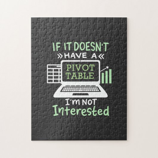 Der Buchhalter hat eine Pivot-Tabelle Puzzle (Vertikal)