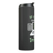 Der Buchhalter hat eine Pivot-Tabelle Thermosbecher (Nach links gedreht)