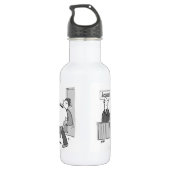 Der Buchhalter hat einen Kunden bei der Giant Pigg Edelstahlflasche (Rückseite)