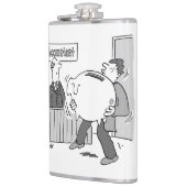 Der Buchhalter hat einen Kunden bei der Giant Pigg Flachmann (Links)