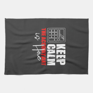 Der Buchhalter ist hier Geschirrtuch