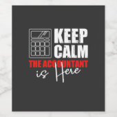 Der Buchhalter ist hier Weinetikett (Einzelnes Label)