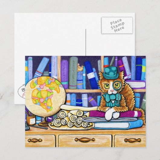 Der Buchhalter Postkarte (Vorne/Hinten)