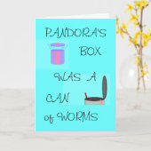 DER BÜCHSE DER PANDORA - Anlasskarte Karte (Gelbe Blume)