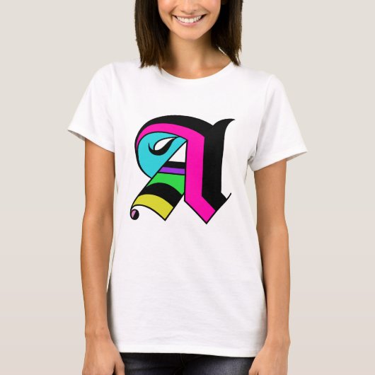 Der Buchstabe "A"-Hemd T-Shirt (Vorderseite)
