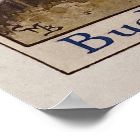 Der Buchstabe B - Bugle - von Cicely Mary Barker Poster (Ecke)